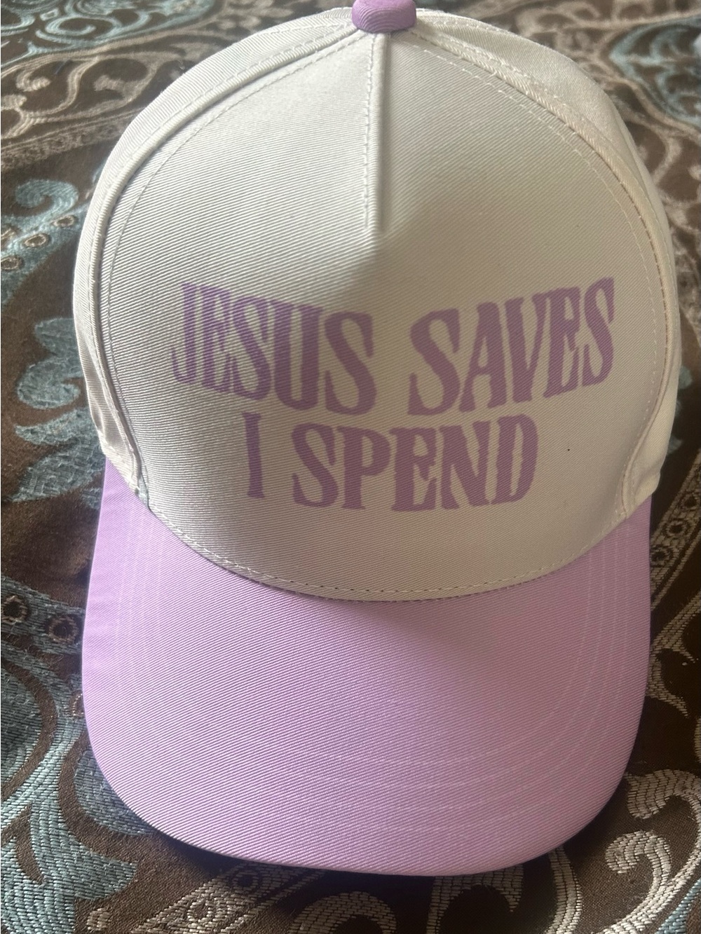 Jesus Saves I Spend Trucker Hat